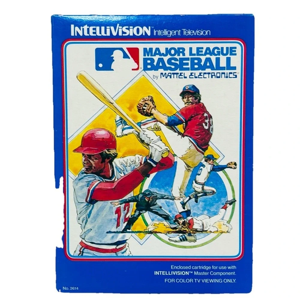 Intellivision Video‎ Game Major League Baseball Sports 80S Box Manual Cartridge